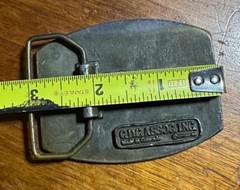 Vintage CDC Metalworks Colorado USA Ski Country Brass Belt Buckle – Issues #B26