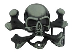 skull crossbones belt buckle halloween costume cosplay new men women fashion cow