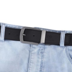 1.5&Prime; (38mm) Reversible Belt Buckle Replacement Belt Buckle Heavy Duty Gun Black