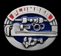PLUMBER PLUMBING PIPE FITTER BENDING FITTING BELT BUCKLE BOUCLE DE CEINTURES