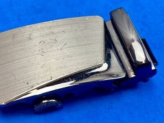 Wide Heavy Silver And Black Color Dress Replacement Belt Buckle
