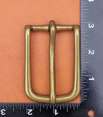 Antique Brass Long Big Heavy Single Pin Leather Belt Buckle fits 40mm Strap
