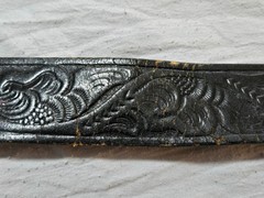 Ivan Taiwan Lone Star Belt Buckle with Size 34 Steerhide Belt 1.5” Wide