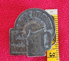 Beer Drinkers Get More Head Belt Buckle Vintage 1980 Great American Buckle Co
