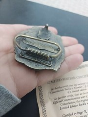 Vtg American Bicentennial Limited Edition Belt Buckle USA Patriotic Buckle Co