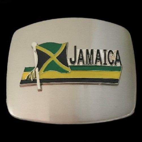 Jamaica Flag Rasta Rastafarian Reggae Music Belt Buckle Buckles