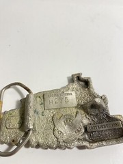 original 1981 Great American Buckle Co. Train Belt Buckle # 275 Made in the USA