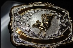 Crumrine M&F Western Lightning Ridge Western Belt Buckle Bull Rider Trophy 38472