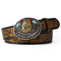 Skull belt buckle for men&rsquo;s Western cowboy motorcycle riding