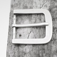 Antique Silver Rectangular Pin Buckle Holds 4cm Belt