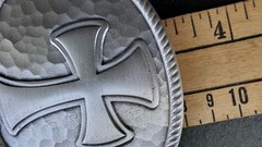 Vintage 2006 Great American Products Fine Pewter Cross Belt Buckle (#4805)