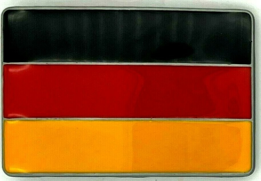 German Flag Germany Enameled Belt Buckle New