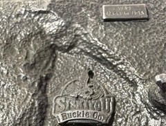 Siskiyou Buckle Co. W39 American Flag Eagle Belt Buckle Metal 1.5in USA 1990