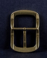 Retro Brass Classic Pin Belt Buckle for Leather Belt Replacement Fit 40mm Strap
