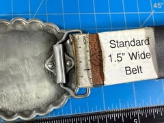 End of the Trail Native American Indian Saga Enameled Silver Color Belt Buckle