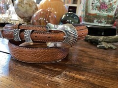 Alexander Kalifano James Reid Dgn Sterling Silver Belt Buckle 38-41-1.25/.75🦬✅