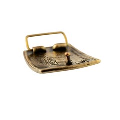 Brass belt buckle « Russian warship go .. » Solid Hand Cast Brass.