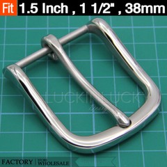 Stainless Steel belt buckle Silver buckle Men belt buckle for 38mm/1.5  »Leather