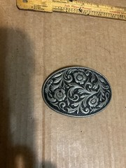 Used Metal Alloy Premier Design’s Floral Pattern Belt Buckle