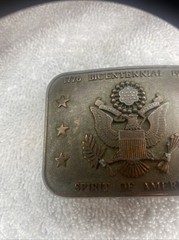 Vtg Belt Buckle 1776 Bicentennial 1976 Spirit Of America Seal Of America Eagle