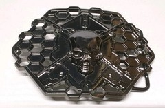 Rare Halo Game Gunmetal Skull Belt Buckle 2011 Gamer Buckle Collectible