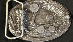 Vintage 1984 Bergamot Belt Buckle #T149 Made in USA