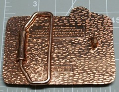 2014 Fur Rendezvous Belt Buckle Multi Colored Wooly Mammoth Brand New A249
