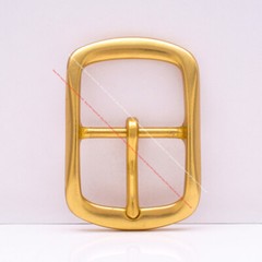 CLASSIC SOLID BRASS ROUND CENTER BAR LEATHERCRAFT BELT BUCKLE REPLACEMENT 40MM