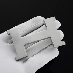 38mm H Silver Brushed Metal Belt Buckle Hardware Replacement