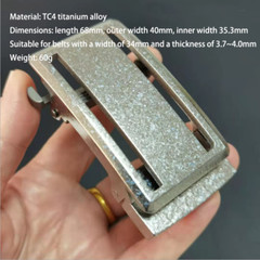 New Titanium Alloy Automatic Roller Belt Buckle Waist Strap Head Men Accessories