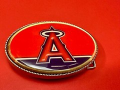 Los Angeles Anaheim Angels Ca Baseball Led Lights Belt Buckle W/ Fresh Battery!