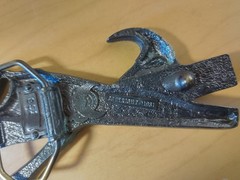 BRASS CARPENTER TOOL BELT BUCKLE