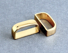 New 1&Prime; 25mm belt keeper(#35GB) 2pcs for man/women gold color finish USA