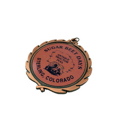 Vintage Sugar Beet Days Sterling Colorado Antique Tractor Pull Medal PDU Taiwan