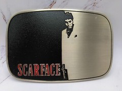 Scarface Men&rsquo;s Belt Buckle&rsquo;s Tony Montana 80&rsquo;s Movies Iconic