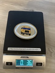 Vintage Metal Belt Buckle, School Bus, Yellow School Bus, Transportation, Bus Dr