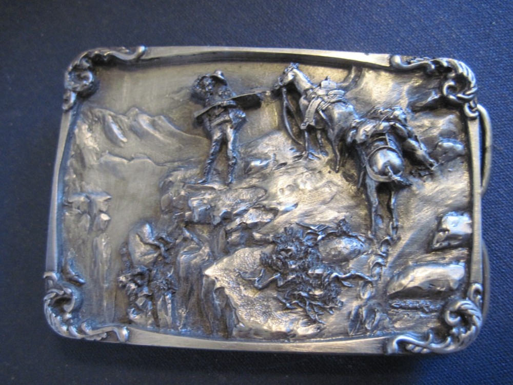 Siskiyou 1984 Charles Russell relief Ltd. Ed. Belt Buckle « Meat&rsquo;s not Meat…..