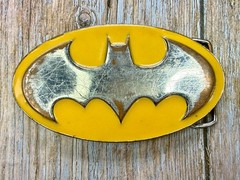 Used Batman Dc Comics Superhero S11 Belt Buckle To Restore / Re-Paint