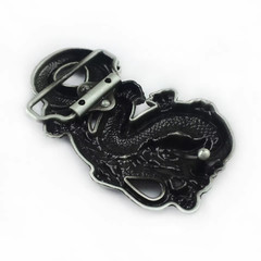 Belt Buckle Chinese Dragon Gold Medieval Western Cowboy 2.5&Prime;x4&Prime; for 1.5&Prime; belt