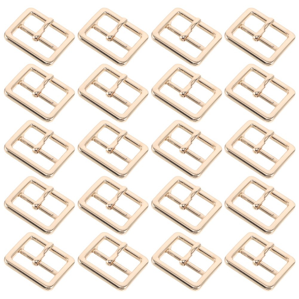 20 Pcs Prong Belt Buckle Center Bar Buckles for Shoes Handmade Bags