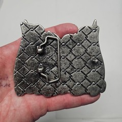 Vintage MMA UFC TAPOUT Belt Buckle Heavy Metal Skulls Graveyard Belt Buckle