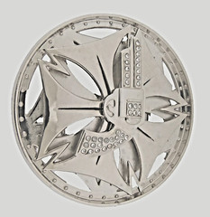 Gun Belt Buckle Vintage Spinners Silver Metal Men Women Western Rodeo Cowboy