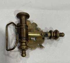 Solid Brass Vintage 1970s Tobacco Pipe Belt Buckle