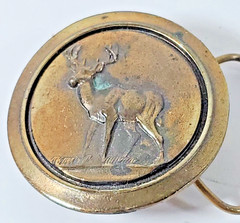 Great American Belt Buckle Deer 2.5in Limited Edition c1977 Serial Number 519