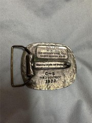 1977 Wyoming Studio Art Works Belt Buckle Walleye 25 Pound 41&Prime;