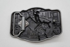 Bull Rider Belt Buckle Cowboy Rodeo Outdoor 3D Blue Enameled