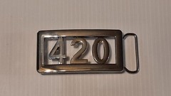 420 WEED MARIJUANA CUSTOM Belt Buckle-Put ANY LETTERS &/OR NUMBERS on Buckle