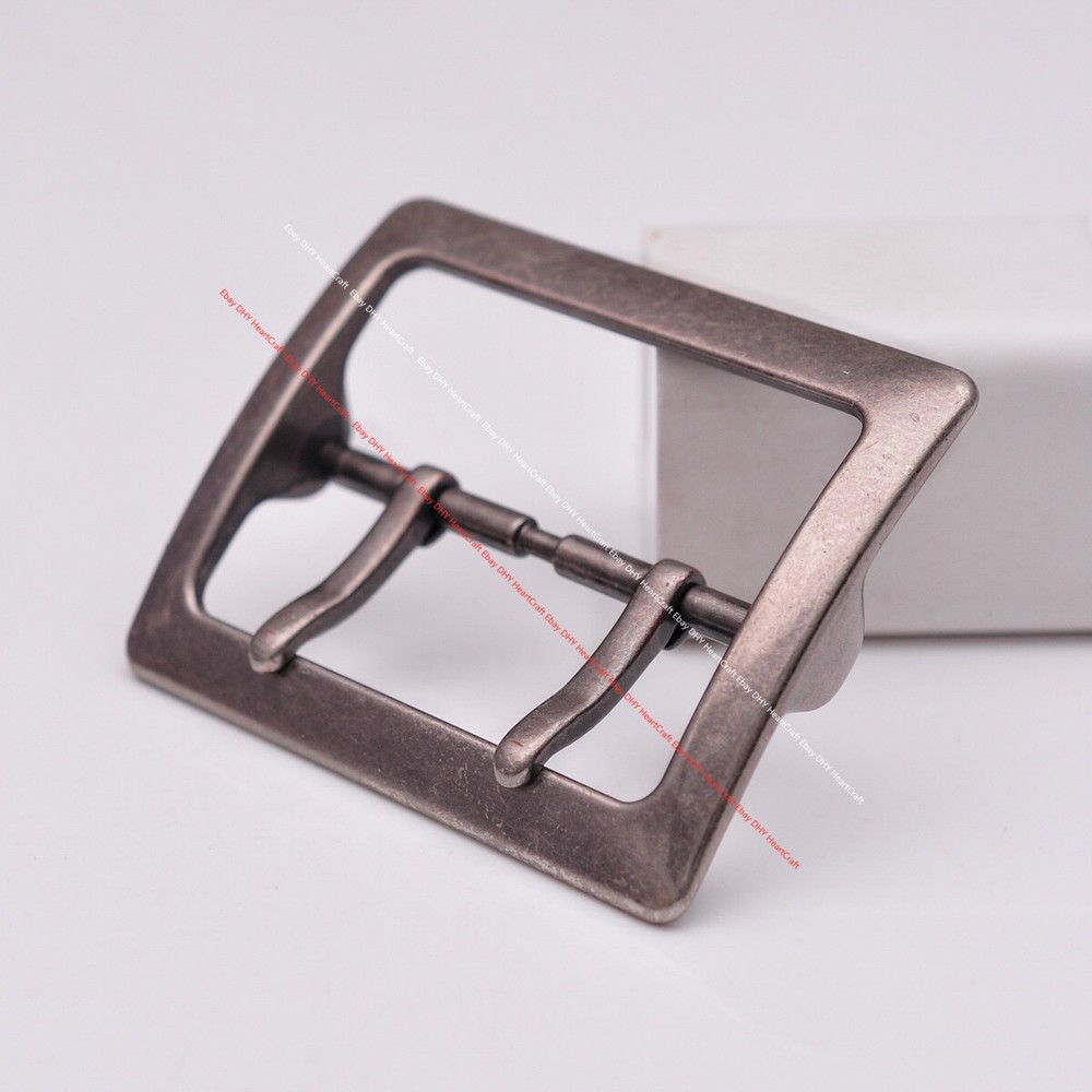Western Leathercraft Wide End Bar Double Pin Belt Buckle Replacement fits 55mm