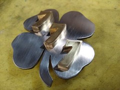 Lucky Shamrock 777 Belt buckle Bottle opener – Handmade- RT ARTISAN WORKS