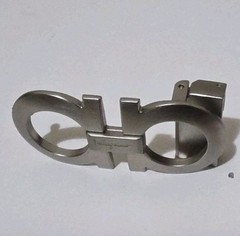 AUTH. SALVATORE FERRAGAMO SILVER GANCINI BELT BUCKLE FOR 1.3&Prime; WIDE BELT STRAP